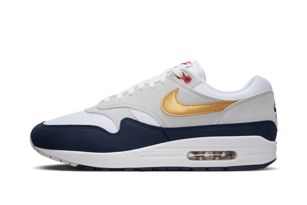 Nike Air Max 1 "Olympic/Light SmokeGrey/Metallic"