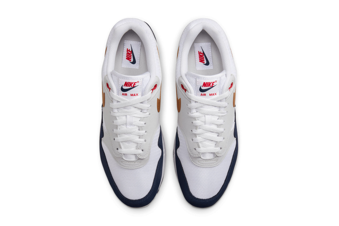 Nike Air Max 1 "Olympic/Light SmokeGrey/Metallic"