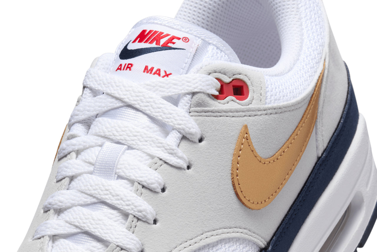 Nike Air Max 1 "Olympic/Light SmokeGrey/Metallic"