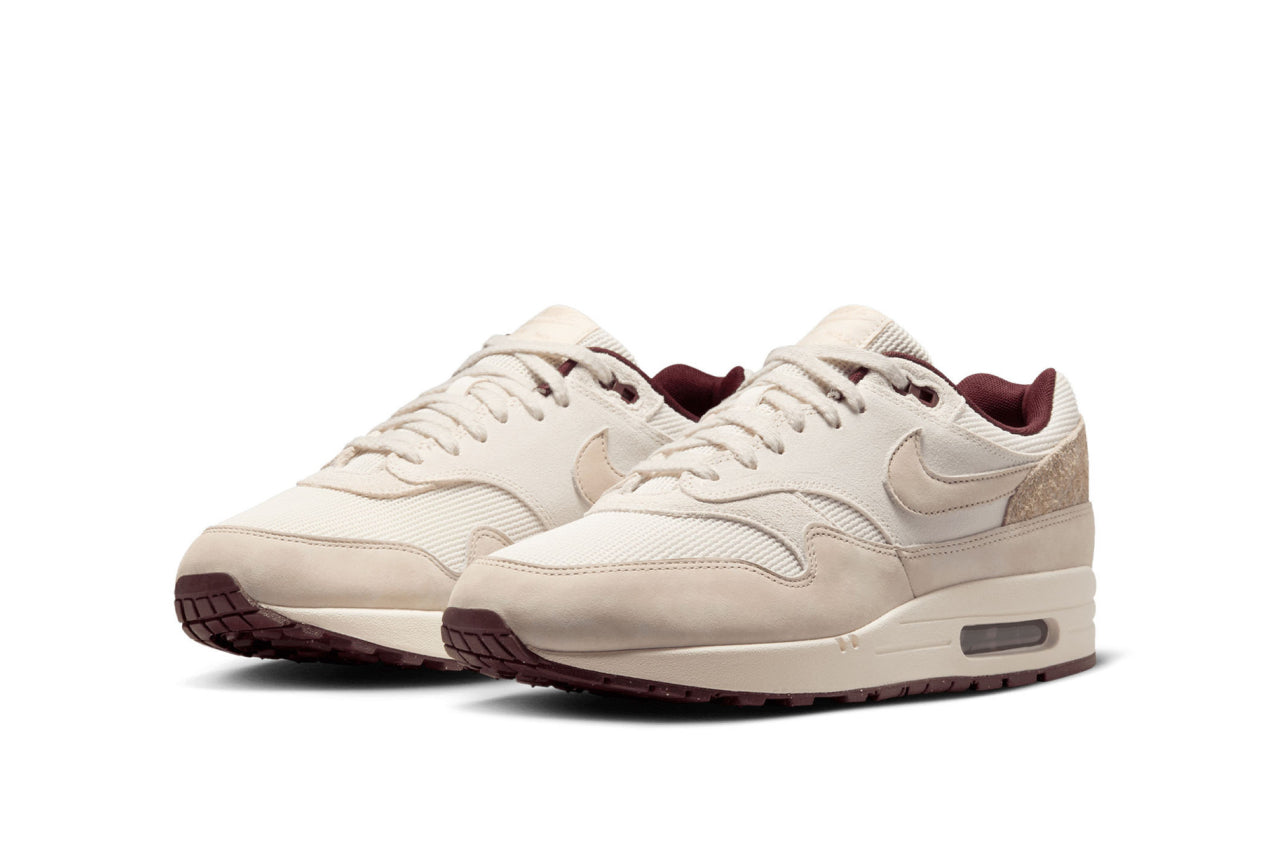 Nike Air Max 1 "Sail and Burgundy Crush"