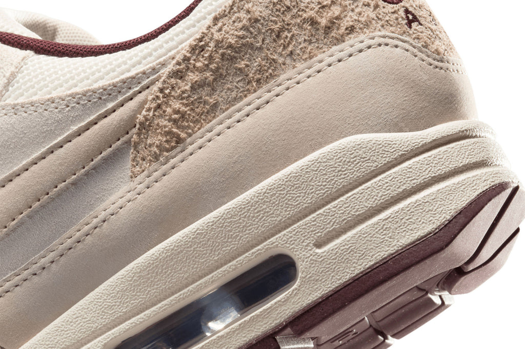 Nike Air Max 1 "Sail and Burgundy Crush"