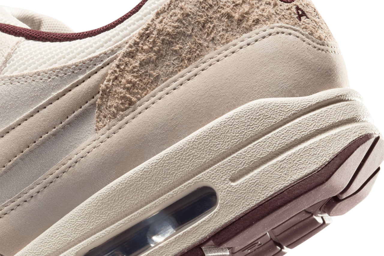 Nike Air Max 1 "Sail and Burgundy Crush"