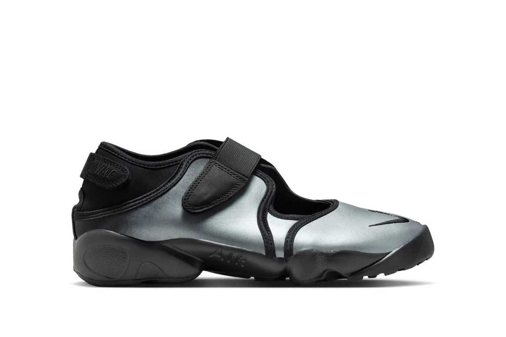 Nike Women Air Rift Leather "Metallic Silver/Black"