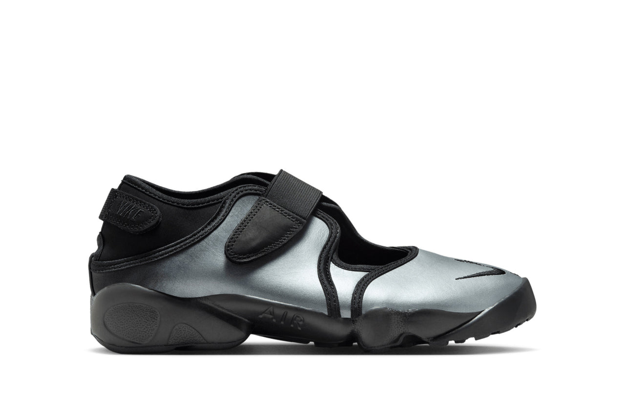 Nike Women Air Rift Leather "Metallic Silver/Black"