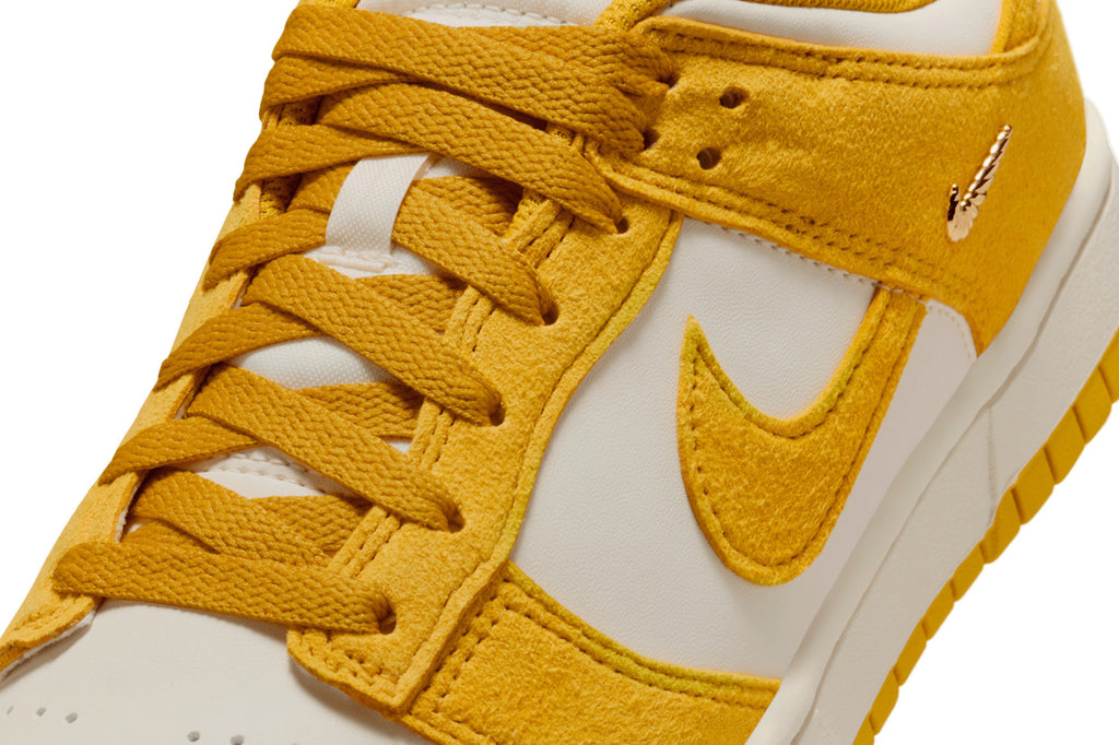 Nike Women Dunk Low "Gold Mini Swoosh"